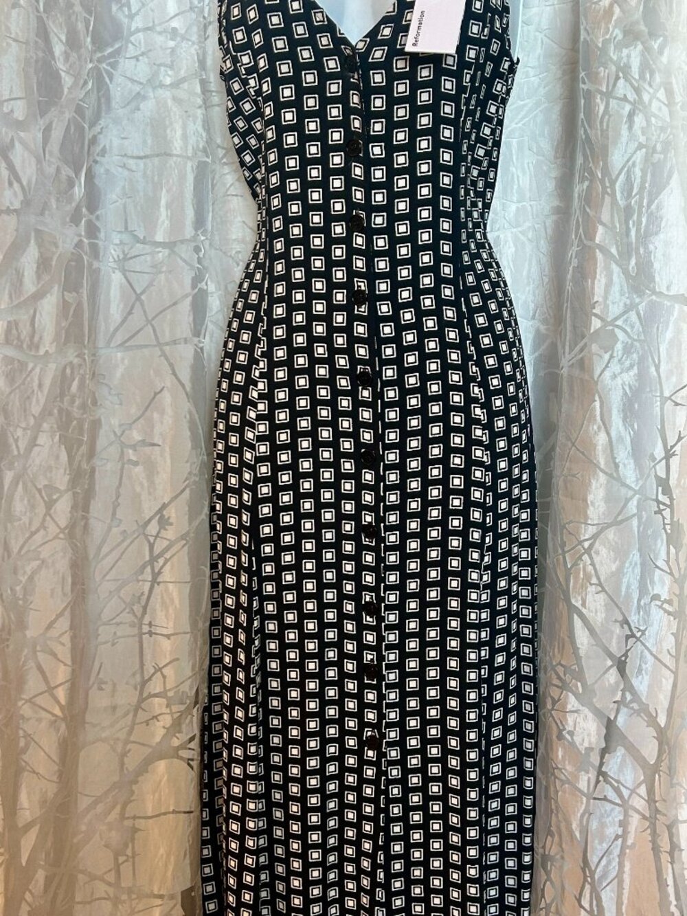 NWT Sleeveless Black and White patterned Ladies "Luke" Summer Dress Size Small